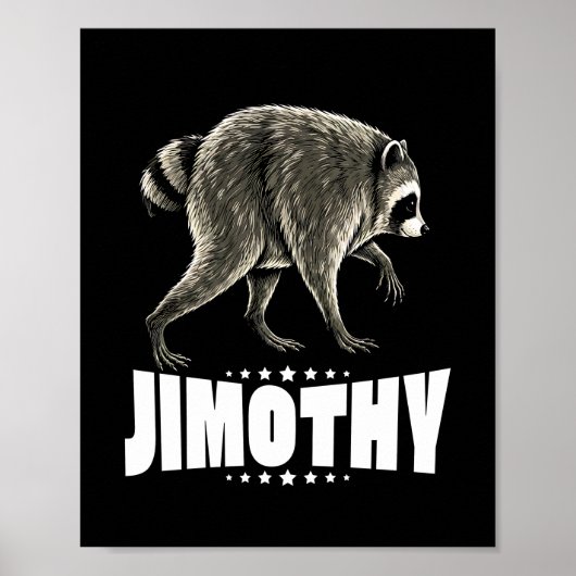 Jimothy De Virale Wasbeer Poster (Voorkant)