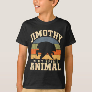 Jimothy Is My Spirit Animal Funny Raccoon T-shirt