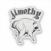 ‘Jimothy’, Seattle's internetberoemde wasbeer Sticker (Voorkant)