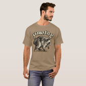 Jimothy Virale Wasbeer Grappige Afval Panda T-shirt (Voorkant volledig)