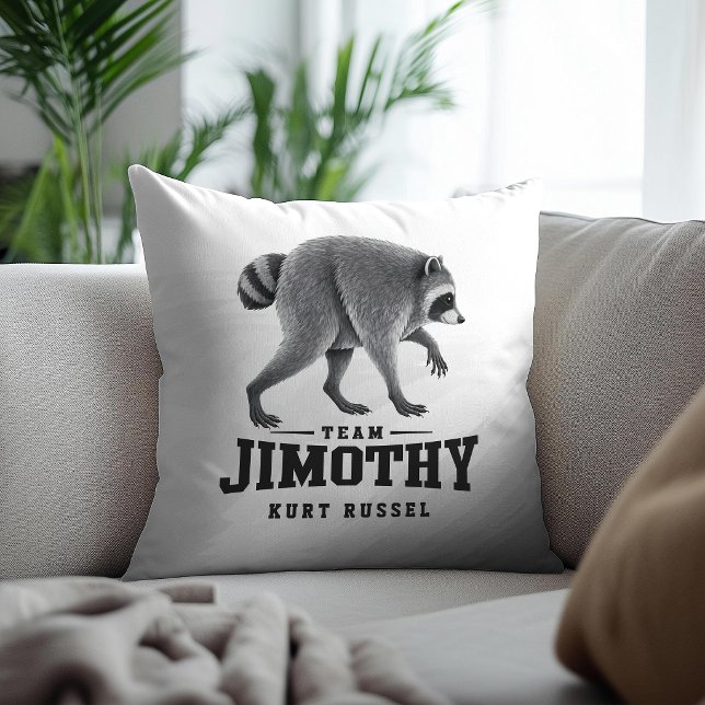 Jimothy Virale Wasbeer Grappige Afvalbeer Natuur Kussen (Creator heeft geüpload)