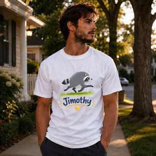 Jimothy Virale Wasbeer Grappige Afvalbeer Natuur T-shirt
