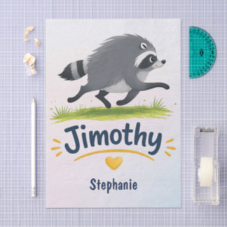 Jimothy Virale Wasbeer Grappige Afvalbeer Natuur Tissuepapier