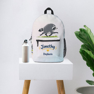 Jimothy Virale Wasbeer Grappige Afvalbeer Natuurle Bedrukte Rugzak