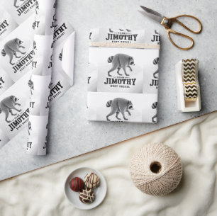 Jimothy Virale Wasbeer Grappige Afvalbeer Natuurle Cadeaupapier