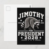 Jimothy voor president 2028 briefkaart (Voorkant / Achterkant)