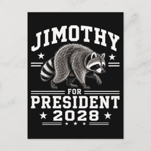 Jimothy voor president 2028 briefkaart