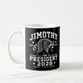 Jimothy voor president 2028 koffiemok (Links)