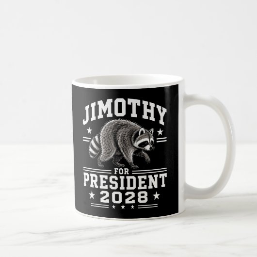 Jimothy voor president 2028 koffiemok (Rechts)