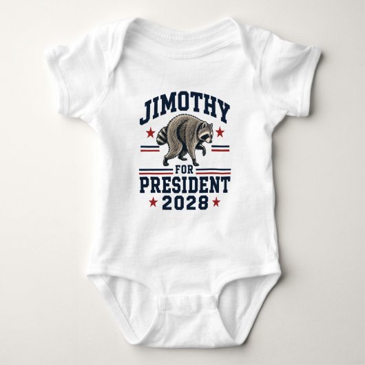 Jimothy voor president 2028 romper (Voorkant)