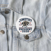 Jimothy voor president 2028 ronde button 7,6 cm (In situ)