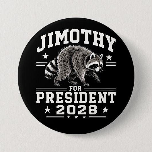 Jimothy voor president 2028 ronde button 7,6 cm (Voorkant)