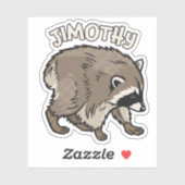 Jimothy Wasbeer Comic Stijl Dier Sticker (Vel)