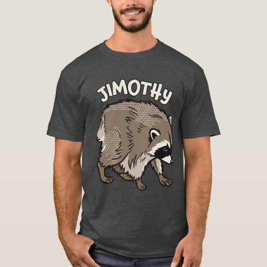 Jimothy Wasbeer Comic Stijl Dier T-shirt (Voorkant)