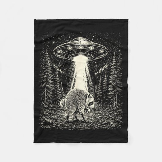 Jimothy Wasbeer Grappige Alien Ufo Ontvoering Meme Fleece Deken (Voorkant)