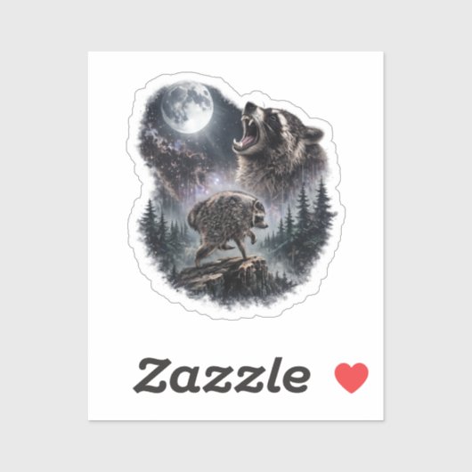 Jimothy Wasbeer Grappige Jimothy uit Seattle Sticker (Vel)
