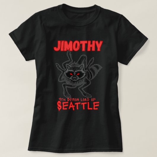 Jimothy Wasbeer Seattle Duivel T-shirt (Design voorkant)
