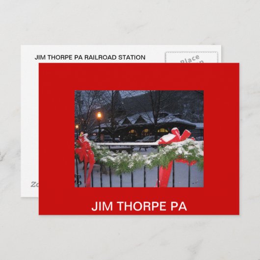JimThorpeStationLg, JIM THORPE PA Briefkaart (Voorkant / Achterkant)