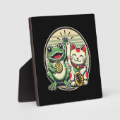 Jin Chan en Maneki Neko - Geluk en voorspoed Fotoplaat (Voorkant)