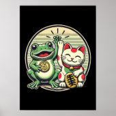 Jin Chan en Maneki Neko - Geluk en voorspoed Poster (Voorkant)