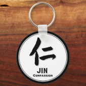 JIN Compassion bushido deugd samurai kanji Sleutelhanger (Voorkant)
