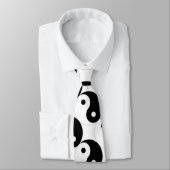 JIN JANG Black White Stropdas (Gebonden)