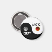 JIN JANG DIRTY CLEAN DISHWASHER MAGNET (Voorkant / Achterkant)