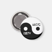JIN JANG DIRTY CLEAN DISHWASHER MAGNET (Voorkant / Achterkant)