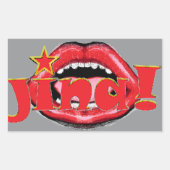 Jina! Coffee Rechthoekige Sticker (Voorkant)