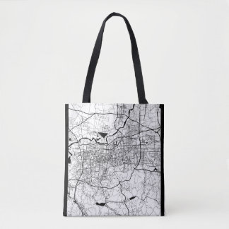 Jinan China Kaart Tote Bag