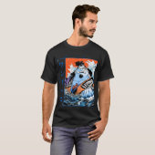 Jinbe Ridder van de Zee Visserman Karate Anime Kun T-shirt (Voorkant volledig)