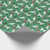 Jindo kersthond cadeaupapier (Hoek)