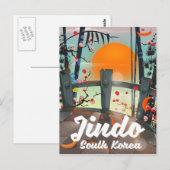 Jindo South korea Briefkaart (Voorkant / Achterkant)