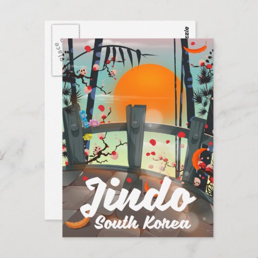 Jindo South korea Briefkaart (Voorkant / Achterkant)