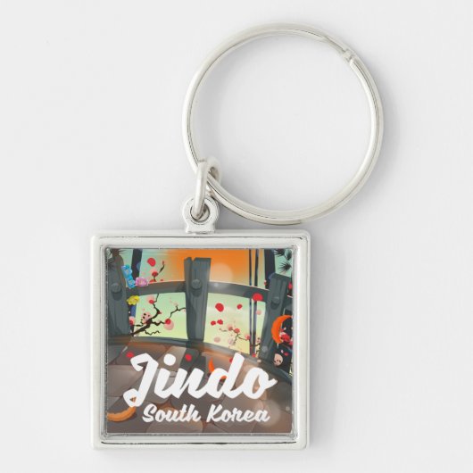 Jindo Zuid-Korea Sleutelhanger (Voorkant)