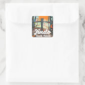Jindo Zuid-Korea Vierkante Sticker (Tas)
