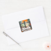 Jindo Zuid-Korea Vierkante Sticker (Envelop)