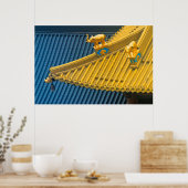 Jing'an Tempel | Architectonische Details Poster (Keuken)