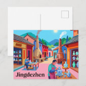 Jingdezhen, China Briefkaart (Voorkant / Achterkant)