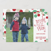 Jingle All | Holiday Photo Greeting Feestdagenkaart (Voorkant / Achterkant)