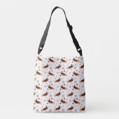 Jingle All the Dachshund Way Crossbody Tas (Achterkant)