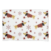 Jingle All the Dachshund Way Kussensloop (Voorkant)