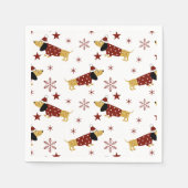 Jingle All the Dachshund Way Servet (Voorkant)