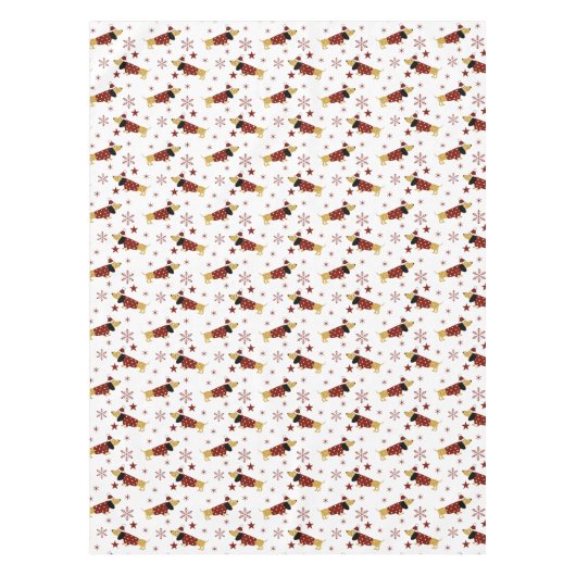 Jingle All the Dachshund Way Tafelkleed (Voorkant)