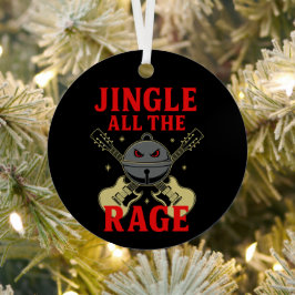 Jingle All the Rage – Heavy Metal Kerstmis Metalen Ornament