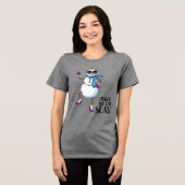 Jingle All The Slay Tri-Blend Shirt (Voorkant volledig)