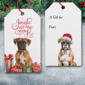 Jingle All The Way Boxer Dog Christmas Cadeaulabel