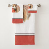 Jingle All the Way Christmas Boerderij Ezel Bad Handdoek (Insitu)