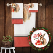 Jingle All the Way Christmas Boerderij Ezel Bad Handdoek