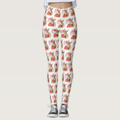 Jingle All the Way Christmas Boerderij Ezel Leggings (Voorkant)